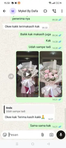 Testimonial Buket Bunga kota wisata cibubur