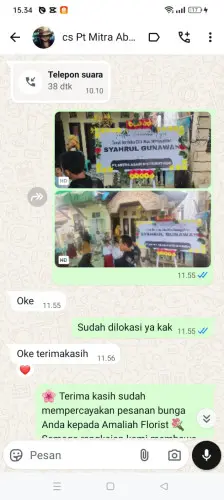 Testimonial Papan Bunga kota wisata cibubur