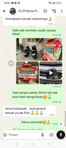 Testimonial Papan Bunga kota wisata cibubur